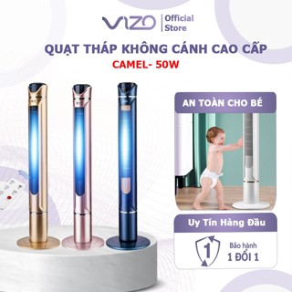 Quạt cây đứng Camel, quạt tháp không cánh 3 tốc độ gió, công suất 50W mạnh mẽ điều hòa lọc không khí