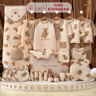  Hộp Quà Tặng Set Đồ Sơ Sinh Set Quà Đầy Tháng Bé Trai Bé Gái Hình Gấu Bông  8037  
