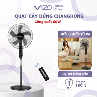 Quạt cây đứng, quạt điện CHANGHONG 5 Cánh, sử dụng motor bạc đạn, cánh lớn siêu mát, không gây ồn