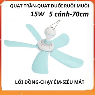  Quạt trần mini 5 cánh nhựa ABS cao cấp Quạt màn quạt treo phòng ngủ quạt đuổi ruồi muỗi cho bé 