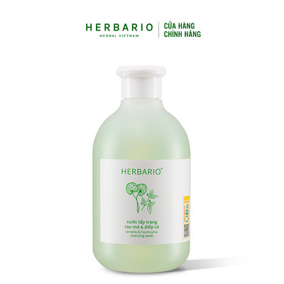Nước tẩy trang Rau Má & Diếp Cá Herbario 300ml thuần chay