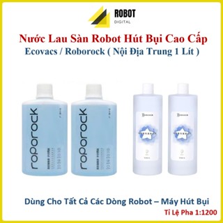 Nước lau sàn Robot cao cấp 1000ml dành cho hãng  Ecovacs | Roborock | Dreame | Mi Vacuum | Mijia