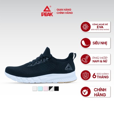 Giày Chạy Bộ Thể Thao Nam PEAK - Giày Running Công Nghệ Đế EVA Siêu Nhẹ Thoáng Khí E29007H