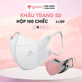 Khẩu trang y tế Gumi 5D mask 3 lớp kháng khuẩn lọc bụi PM 2.5