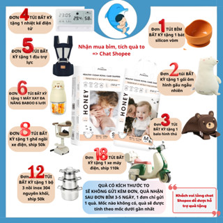 Tã/Bỉm Dán/Quần Momo Honey Premium đủ size NB/S/M/L/XL/2XL/3XL/4XL bề mặt tơ tằm cao cấp cho bé từ 5-20kg MECAHEO