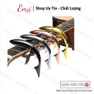 Kẹp capo guitar cá mập cao cấp dành cho đàn ghita acoustic, classic Enzi