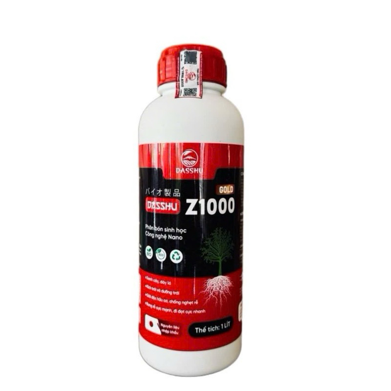 Z1000 Gold phân bón Dasshu Z1000 Gold (1 lít)giúp cây bung rễ mạnh, đi đọt nhanh, kích trái, dưỡng t