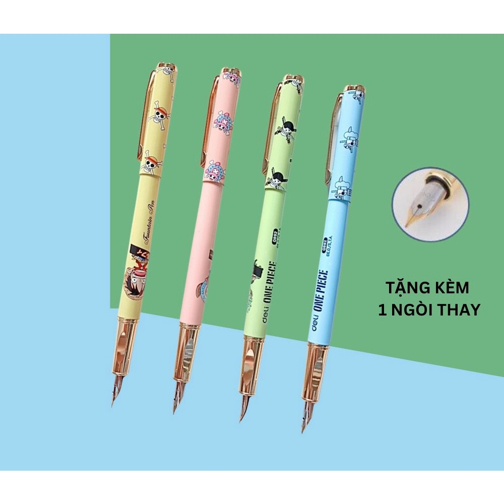 Bút Máy Bơm Mực DELI Q892 One Piece (Tặng 1 ngòi bút)