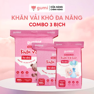 KHĂN VẢI KHÔ ĐA NĂNG DÀNH CHO MẸ VÀ BÉ GUMI 300/600/ 900g