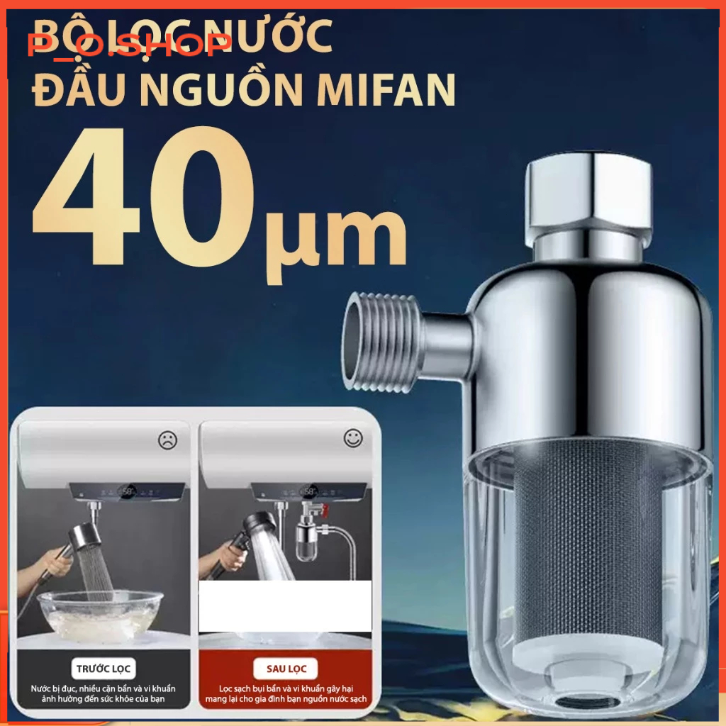 【🔥Rẻ】Bộ Lọc Nước Đầu Nguồn Cao Cấp - Lọc Thô Cho Máy Giặt, Bình Nóng Lạnh, Toilet, Hoa Sen, Thiết Bị