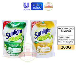 Nước Rửa Chén Bát Sunlight Thiên Nhiên Gốc Thực Vật - Túi 200G | 500G (Dùng Thử)