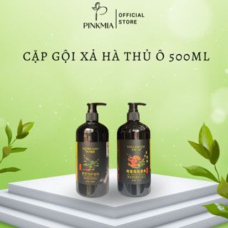 Dầu Gội, Dầu Xả Dưỡng Sinh Hà Thủ Ô Linh Chi Pinkmia, Thơm Mượt, Giảm Gãy Rụng Tóc (Chai 500ml)