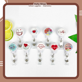 Dây đeo thẻ học sinh, bảng tên dành cho sinh viên hoạ tiết nhịp tim y tá dễ thương cute - Hally shop