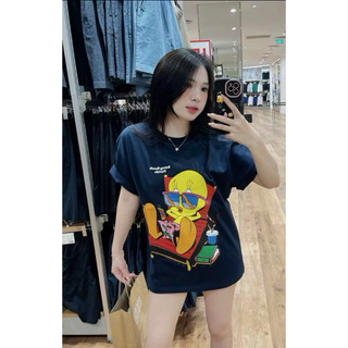 Áo Thun Cartoon Trendy  - Chất vải 100% Cotton - Áo Form Âu Rộng Unisex Đầy Đủ Tem Tag Túi Zip