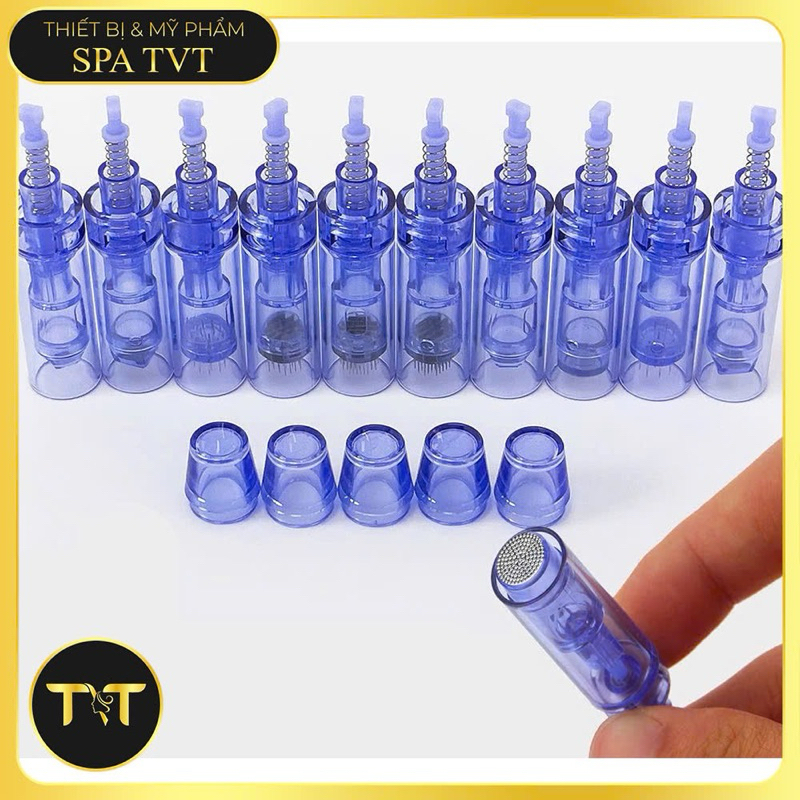 COMBO 10 KIM XANH GÀI CHO MÁY PEN , KIM CẤY TẢO CẤY PHẤN , PHI KIM CHĂM SÓC DA MẶT