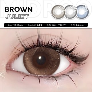 Midroo Lens 1 Cặp Kính Áp Tròng 0-6 Độ Juliet Lens Cận Mắt 1 Năm