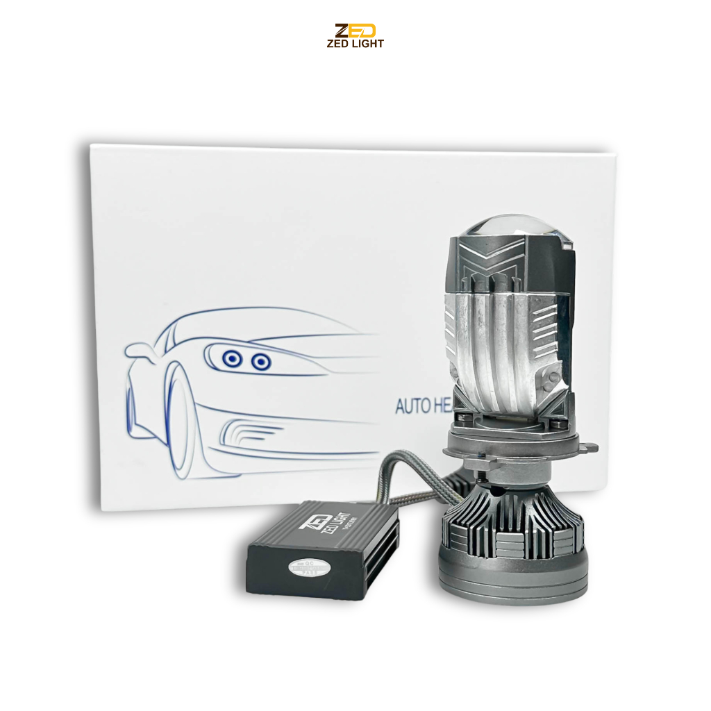 Đèn Pha LED Bi Cầu M01U ZEDLIGHT - 120W Dải Sáng Rộng, Pha Chiếu Xa Hơn 200m Chuyên Lắp Oto, Xe Máy 