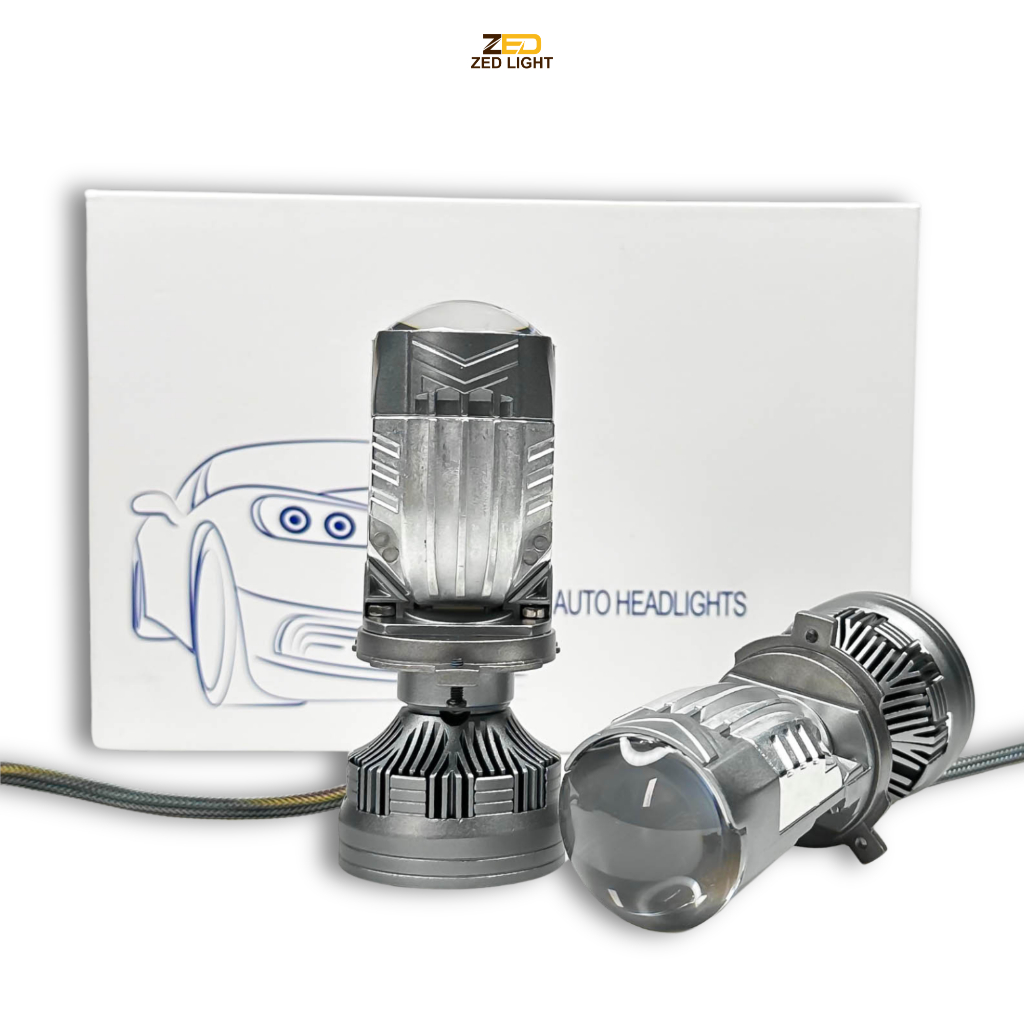 Đèn Pha LED Bi Cầu M01U ZEDLIGHT - 120W Dải Sáng Rộng, Pha Chiếu Xa Hơn 200m Lắp Oto, Xe Máy