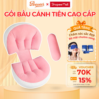 Gối Bầu Cánh Tiên PeeWees Nâng Đỡ Bụng Toàn Diện, Ôm Trọn Bụng Bầu, Giảm Tối Đa Đau Lưng Giúp Mẹ Bầu Ngủ Ngon Sâu Giấc