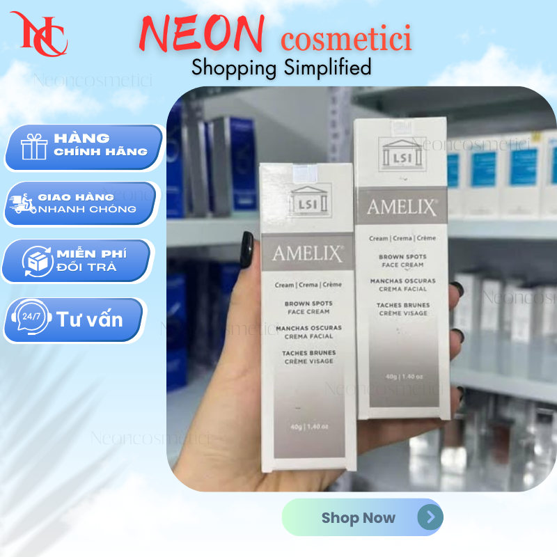 [Chính hãng] Kem dưỡng trắng mờ thâm nám KARMEL LSI Amelix Face Cream 40g