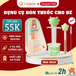 Dụng Cụ Bón Thuốc Cho Bé Inbear - 3 Chi Tiết - Uống Sữa - An Toàn - Chống Sặc - Tiện Lợi