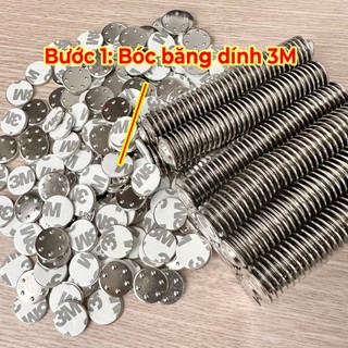 (COMBO 3 BỘ) Nam châm gắn biển tên hình tròn D=17mm