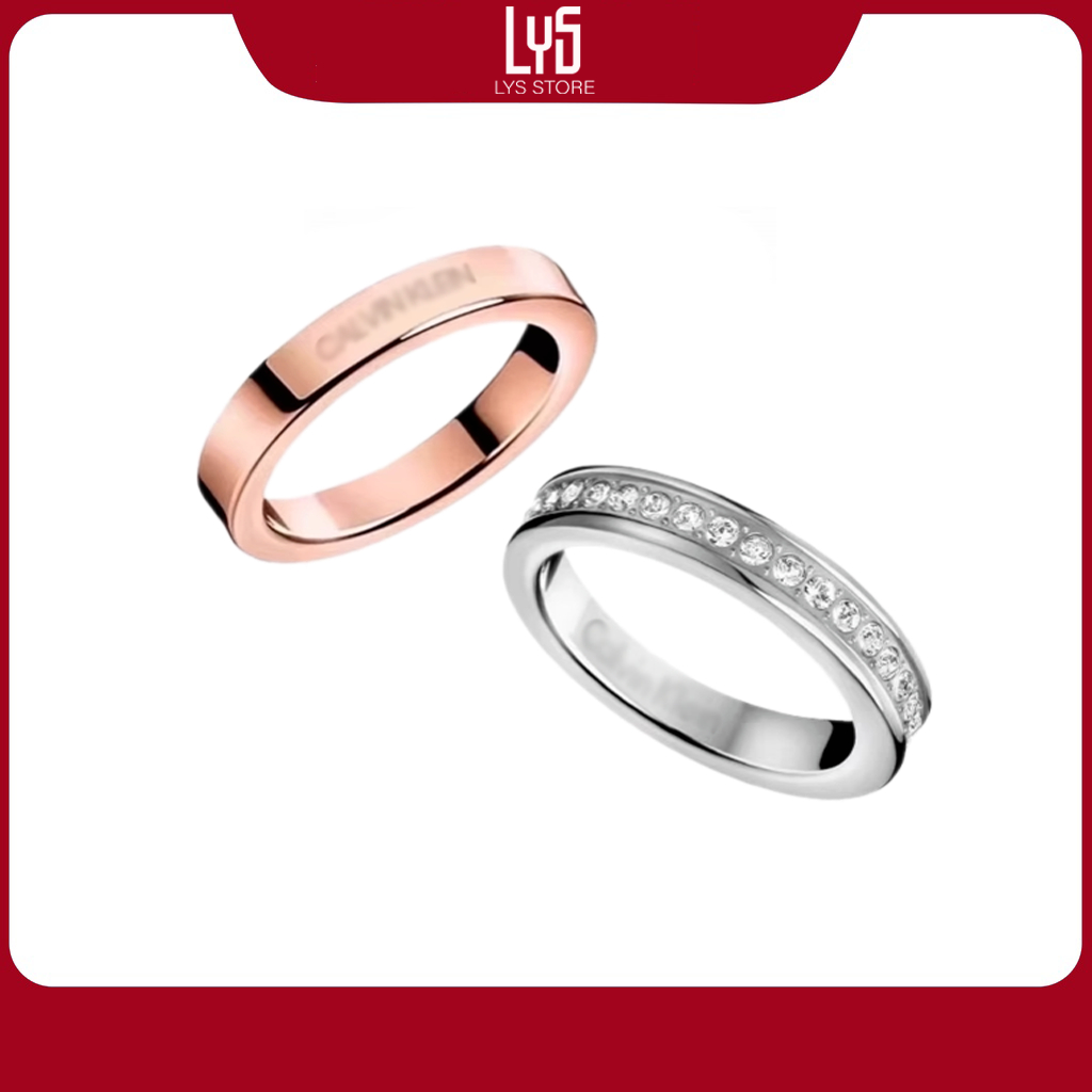 Nhẫn cặp đôi Crystals Ring - khắc tên theo yêu cầu