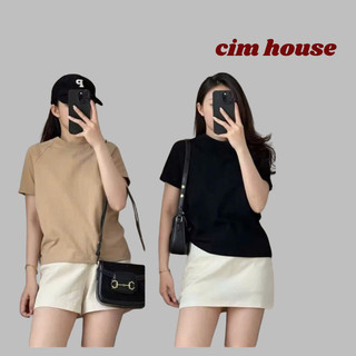  Áo baby tee nữ trơn nhiều màu áo thun nữ cổ tròn basic đẹp cotton cao cấp thấm hút mồ hôi CIMHOUSE- CA6 
