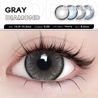 Midroo Lens 1 Cặp Kính Áp Tròng 0-6 Độ Diamond  Lens Cận Mắt 1 Năm