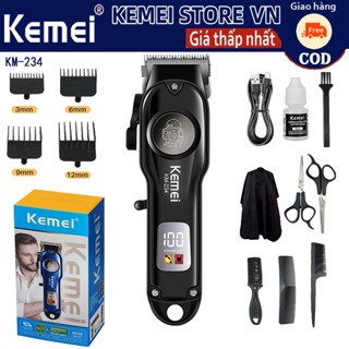 Kemei KM-234 Màn hình LED có thể sạc lại Tông đơ cắt tóc tại địa phương Sạc USB Chuyên nghiệp Salon cắt tóc