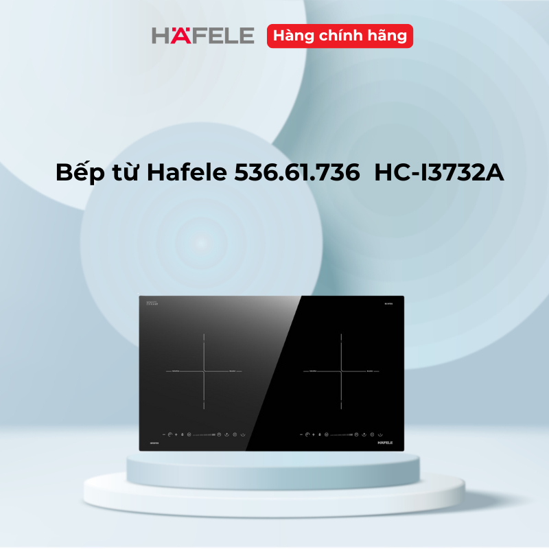 Bếp từ Hafele 2 vùng nấu xuất xứ malaysia 536.61.736 - HC-I3732A - KHF