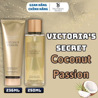 Body Mist Victoria Secret Chính Hãng Coconut Passion, Xịt Thơm Body Toàn Thân Hương Nước Hoa 250ml