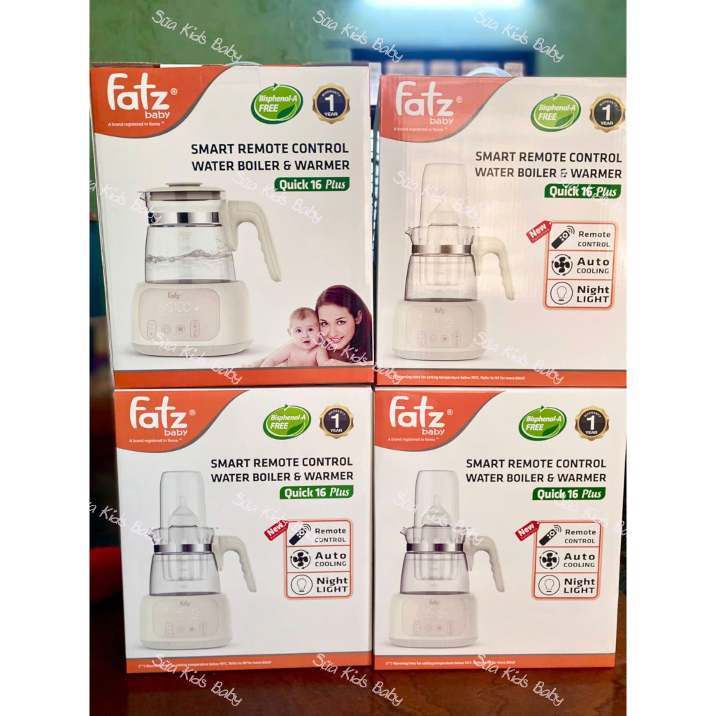 Máy đun và hâm nước pha sữa điều khiển từ xa thông minh Quick16 Plus - FB3508HB - Sữa Kids Baby
