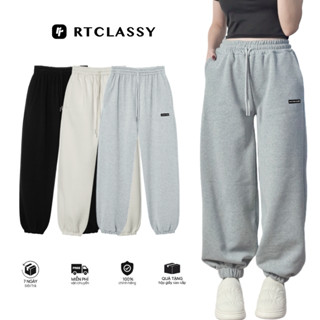 Quần Nỉ Bo Gấu Chất Liệu Nỉ Cotton Dày Dặn RT CLASSY SWEATPANTS