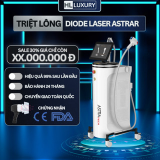 Máy Triệt Lông Lạnh Diode Laser 2in1 Astra Tech| Máy Laser Triệt Lông Astra Tech 2in1| Xóa Xăm| Triệt Lông Mẫu Mới Nhất 