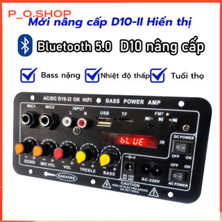 【Rẻ Mạch loa D10 bluetooth 5.0 hát Karaoke công suất lớn 120w (bao gồm đầy đủ phụ kiện), bộ khuếch đại âm thanh