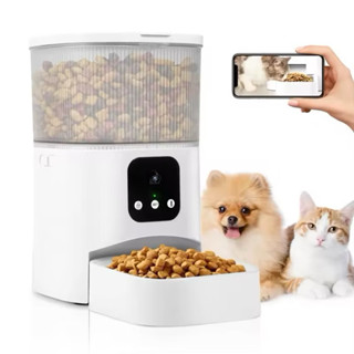 (Hoả tốc) ROJECO , TUYA Máy cho mèo ăn tự động thông minh 2L - Máy phát thức ăn tự động cho chó mèo
