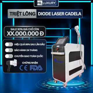  MÁY TRIỆT LÔNG LẠNH Diode Laser CADELA 808Nm   Bảo Hành 24 Tháng   