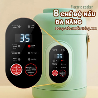 Nồi điện đa năng nồi mini văn phòng cắm điện cao cấp lòng nồi tráng men chống dính dung tích 0.8L