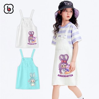 Váy yếm bé gái BabyloveGO đầm Baby Three siêu xinh chất kaki mềm nhẹ cho bé từ 10-45kg