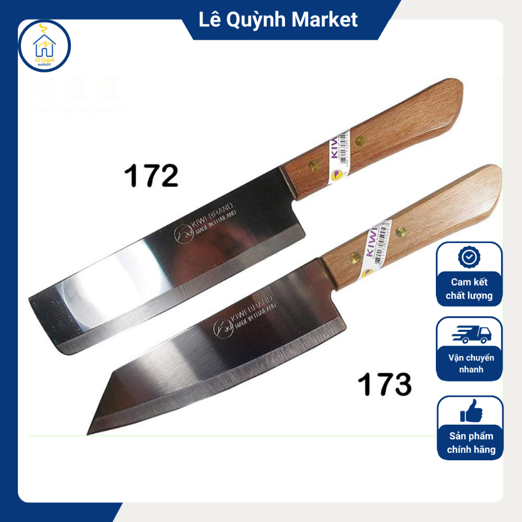 Dao Làm Bếp Kiwi Thái Lan 172 173 Thái Thịt Siêu Sắc - Dao Inox Thái Thịt Dễ Dàng - Lê Quỳnh Market