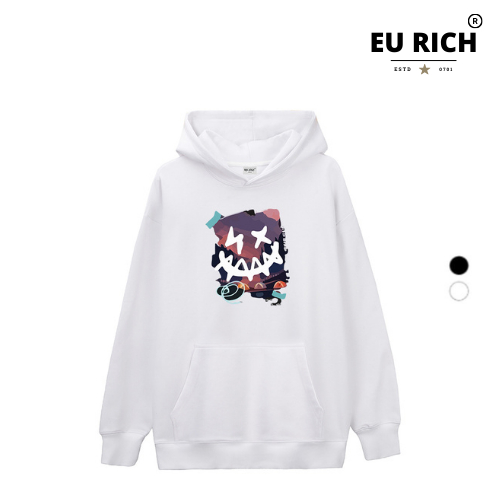 Áo Hoodie Eu Rich Premium Nỉ Crazy Smiley Face