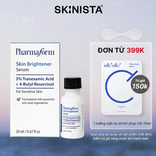 Tinh chất Pharmaform Skin Brightener Serum 3% Tranexamic acid + 5% Niacinamide Sáng Da 20ml
