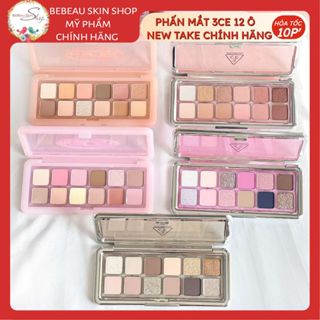 Phấn Mắt 3ce New Take Eyeshadow Palette 12 Ô Cherry Purely Raw Neutrals Creative Filter Motion Frame