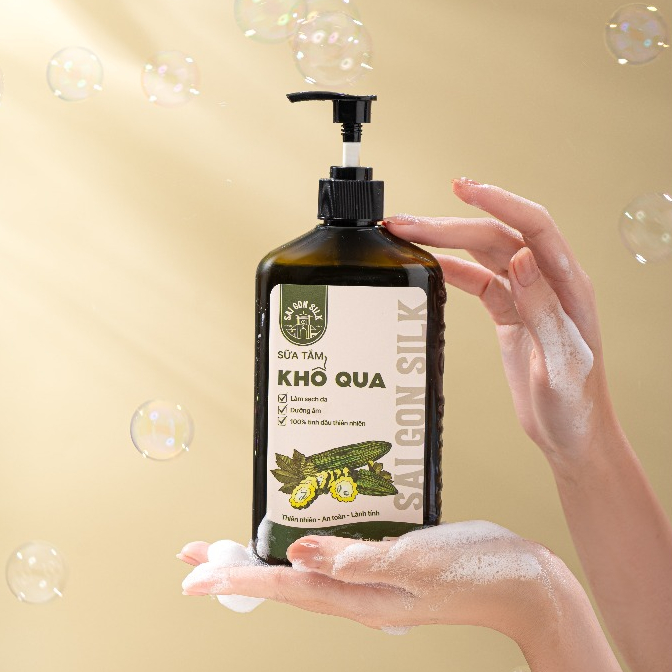 Sữa Tắm Khổ Qua SaigonSilk hỗ trợ giảm mụn lưng, dị ứng, sẩy ngứa 500ml