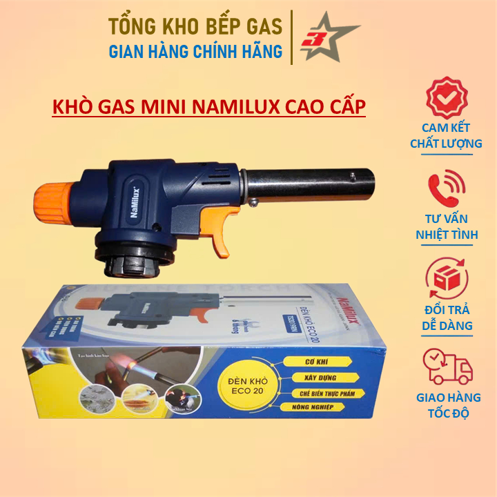 Đèn Khò Gas Namilux NA-192 Chính Hãng (Khò Gas Mini Dành Cho Lon Gas)