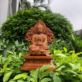 Tượng Phật Gỗ Mini Thờ Cúng [ Phật A Di Đà]