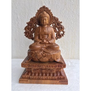 Tượng Phật Gỗ Mini Thờ Cúng [ Phật A Di Đà]