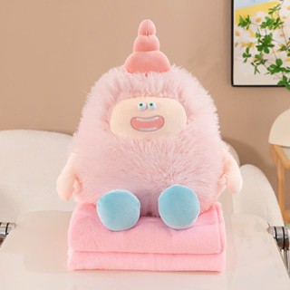 Chăn gối gấu bông LELE cho bé, bộ chăn gối văn phòng thú nhồi bông 2 trong 1