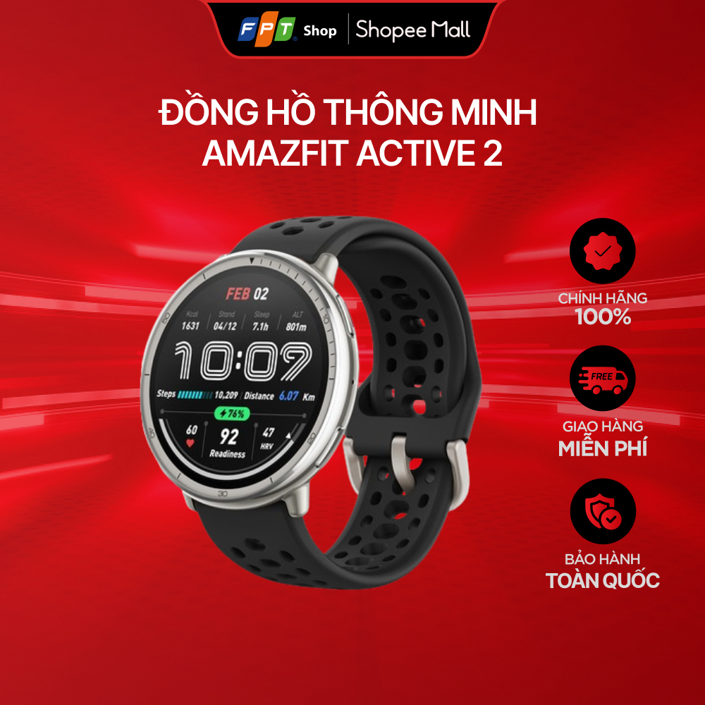 [Chính hãng] Đồng hồ thông minh Amazfit Active 2 Silicone/ Premium/ Square/ Max/ Active Edge | BigBuy360 - bigbuy360.vn